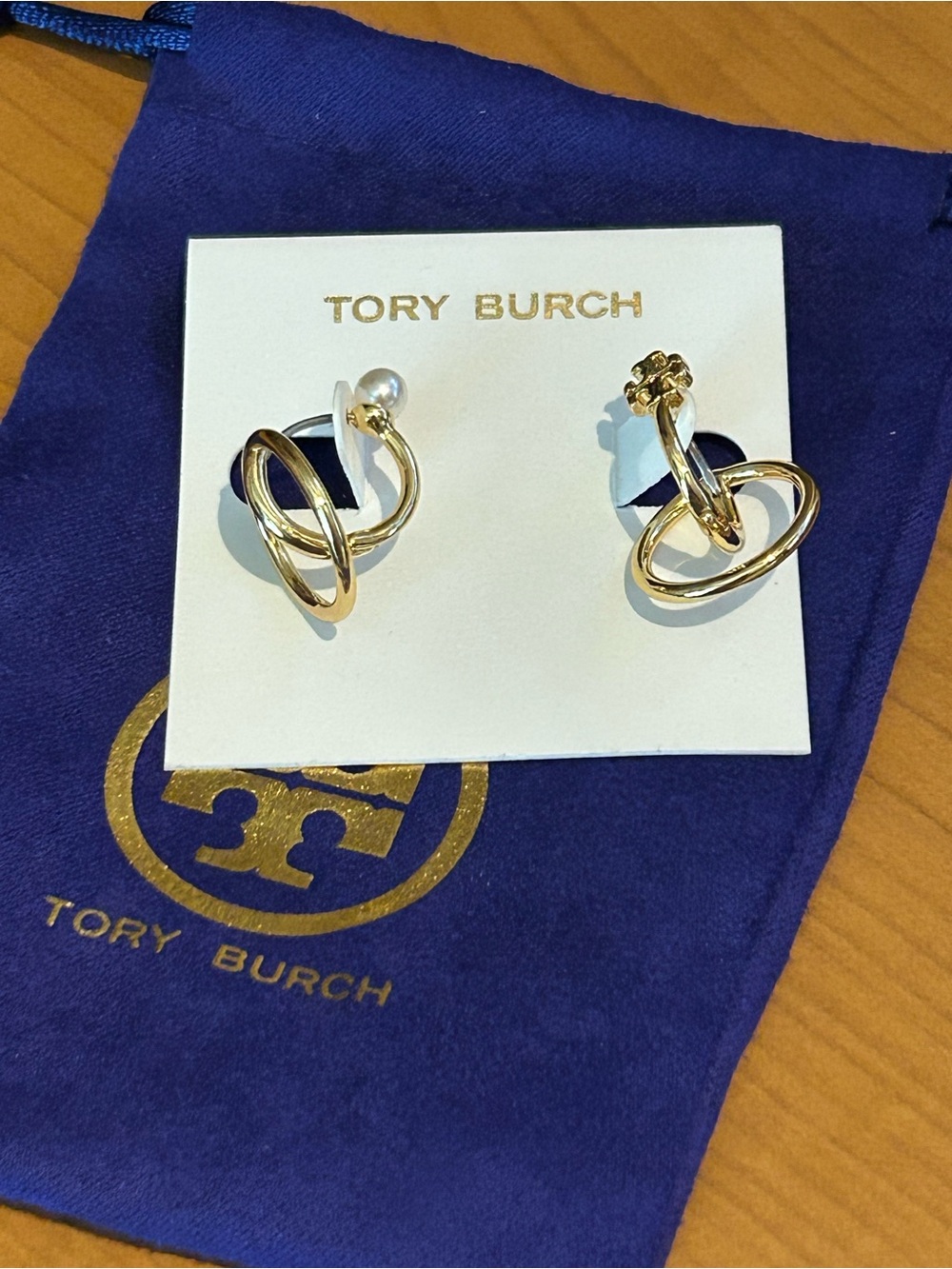 Tory Burch Kira Double Hoop Earrings